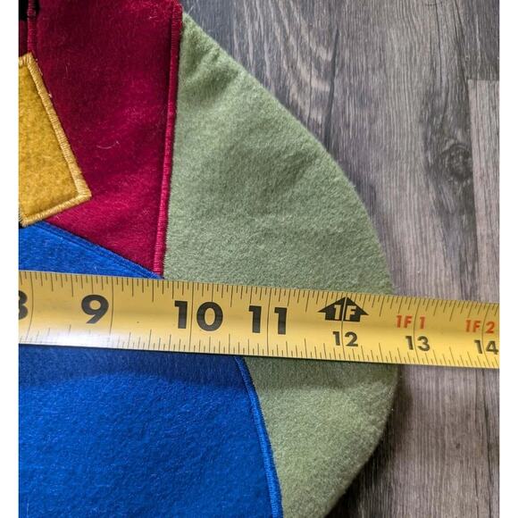 Large 30" Felt Faux-Fur Santa Christmas Stocking Holiday Bell Pouch - Picture 9 of 9